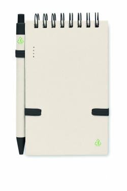 Logo trade promotional giveaway photo of: A6 milk carton notebook set