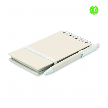 Logo trade promotional gifts picture of: A6 milk carton notebook set