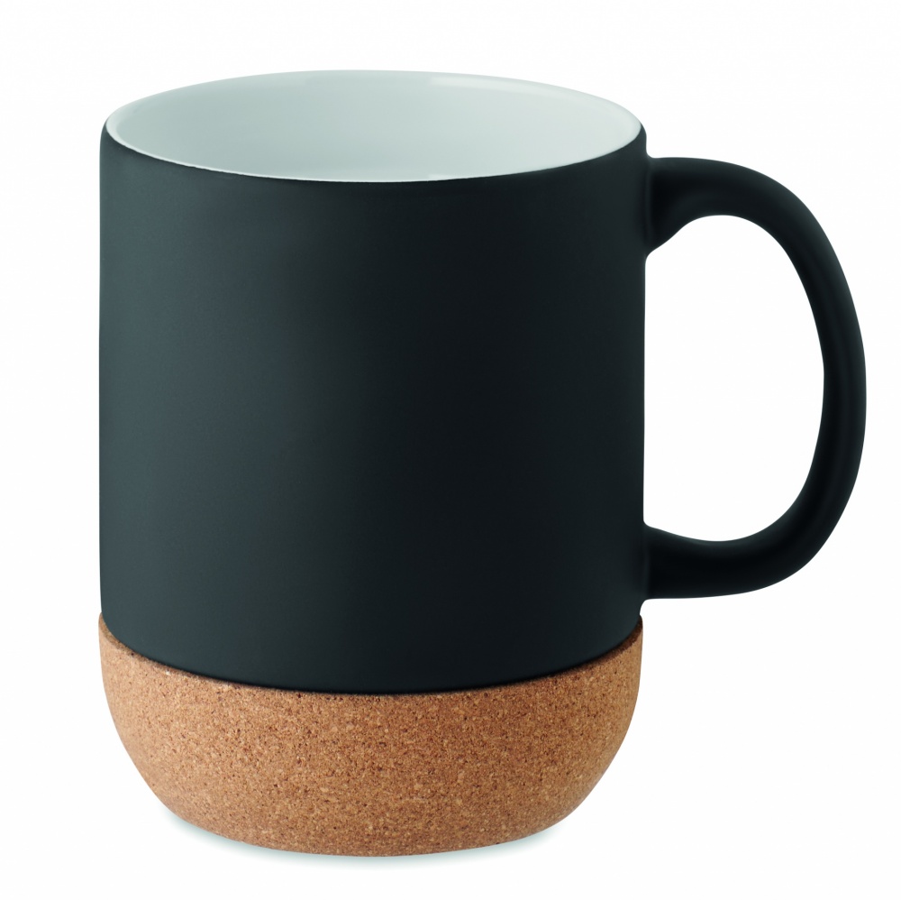 Logotrade promotional product picture of: Matt ceramic cork mug 300 ml