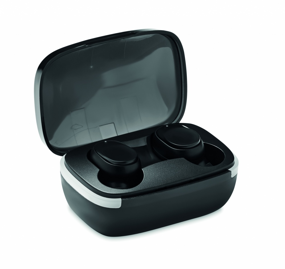 Logo trade promotional items picture of: TWS earbuds with charging case
