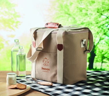 Logo trade business gift photo of: Large cooler bag canvas 450gr/m