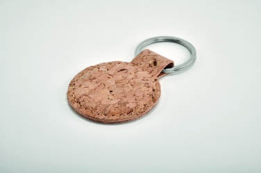 Logotrade corporate gifts photo of: Round cork key ring Mikkeli