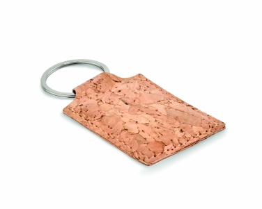 Logotrade corporate gift image of: Rectangular cork key ring Imatra