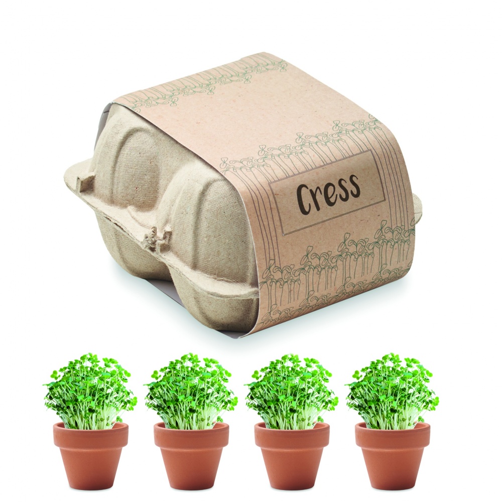Logotrade promotional item picture of: Egg carton growing kit