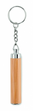 Logo trade promotional products image of: Mini bamboo torch with keyring