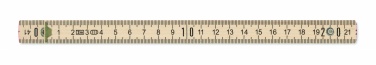 Logo trade advertising products image of: Carpenter ruler in wood 2m
