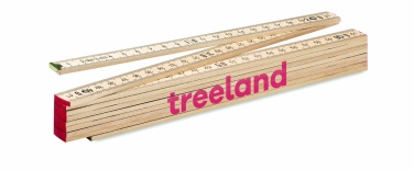 Logotrade promotional product image of: Carpenter ruler in wood 2m