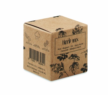 Logo trade promotional gifts image of: Herb seed bomb in carton box