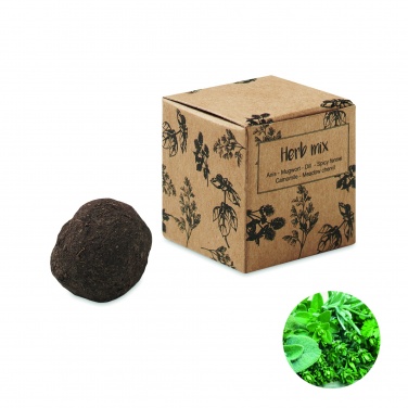 Logo trade promotional items picture of: Herb seed bomb in carton box