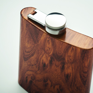 Logo trade advertising product photo of: Slim hip flask 190 ml