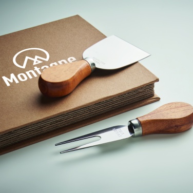 Logo trade business gifts image of: Set of 4 cheese knives