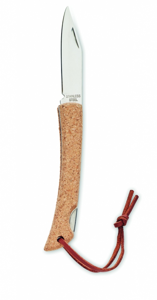 Logo trade promotional products picture of: Foldable knife with cork