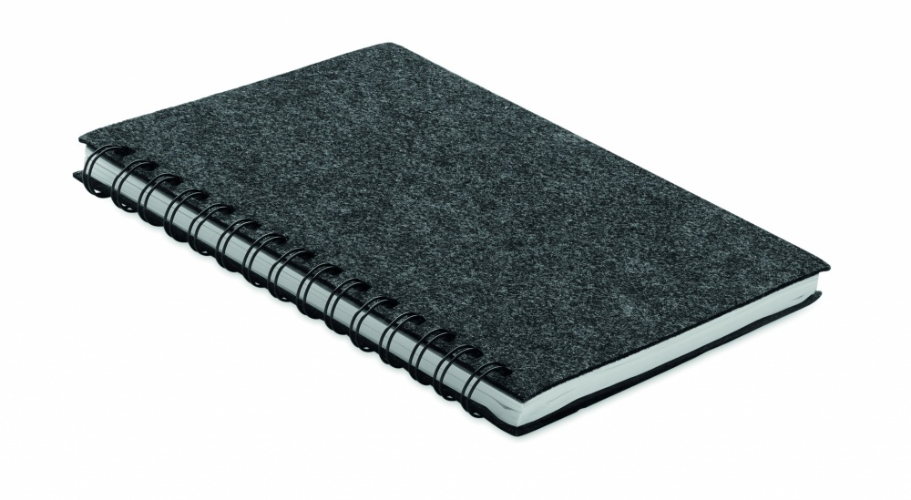 Logotrade promotional product image of: A5 RPET felt cover notebook