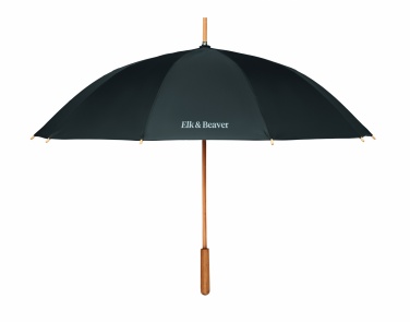 Logo trade promotional products image of: 23,5 inch RPET/bamboo umbrella