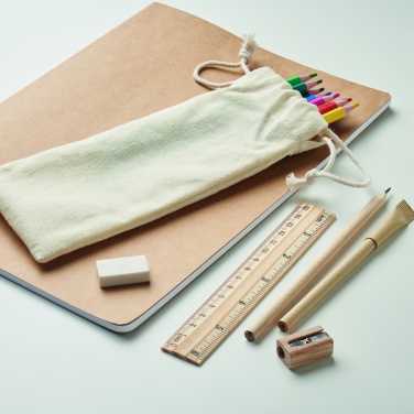 Logotrade promotional giveaway image of: Kids drawing set in drawstring