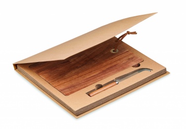 Logotrade promotional gifts photo of: Acacia wood cheese board set Hannover