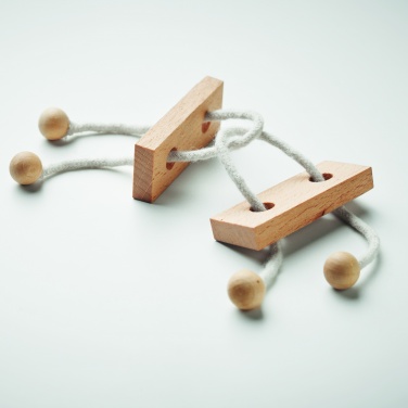 Logotrade promotional item picture of: Wooden brain teaser rectangle