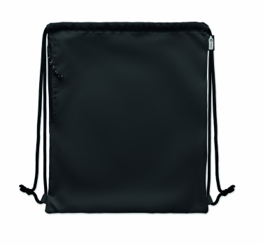 Logo trade business gift photo of: Large drawstring bag 300D RPET