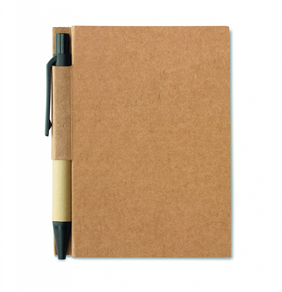 Logotrade promotional giveaways photo of: Recycled notebook with pen