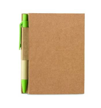 Logotrade promotional item picture of: Recycled notebook with pen