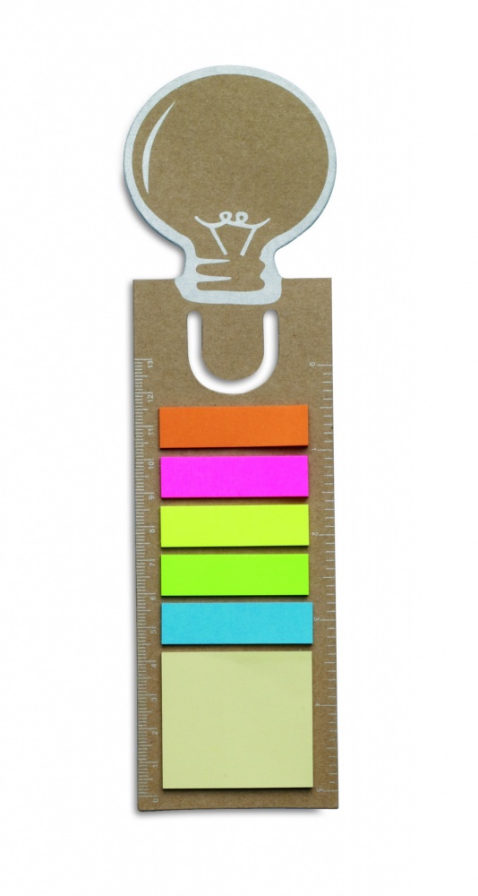 Logotrade advertising product picture of: Bookmark with sticky memo pad