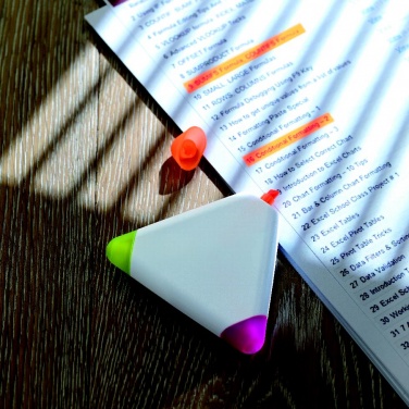 Logo trade promotional item photo of: Triangular highlighter