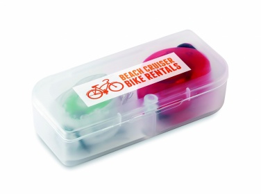 Logo trade promotional gift photo of: 2 bicycle lights in PP box