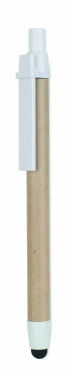 Logo trade promotional items image of: Recycled carton stylus pen
