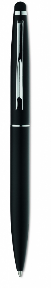 Logo trade promotional items image of: Twist type pen w stylus top