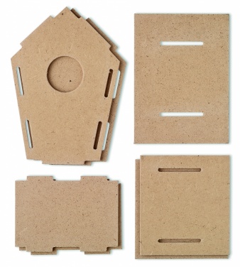 Logo trade business gifts image of: Wooden bird house