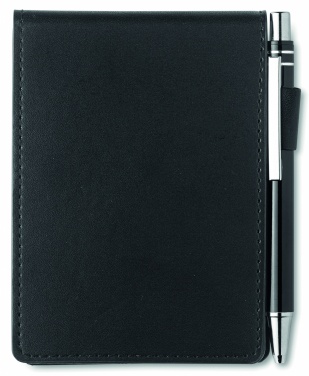 Logotrade promotional item image of: A7 notepad in PU pouch w/pen