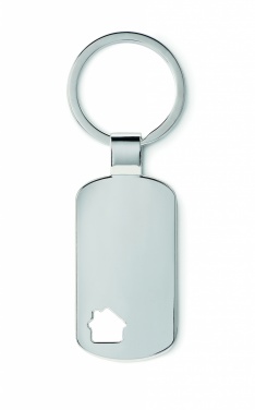 Logo trade business gift photo of: Key ring with house detail Jelgava
