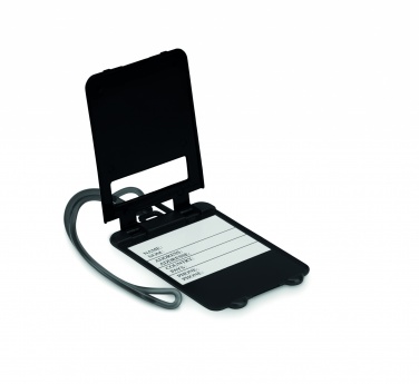 Logo trade business gifts image of: Luggage tags plastic