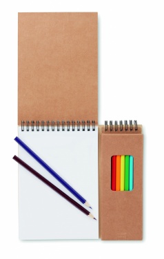 Logotrade corporate gift image of: Colouring set with notepad