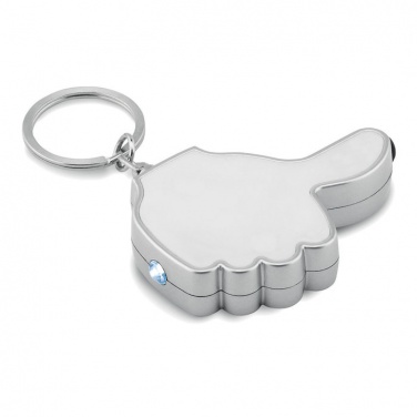 Logo trade promotional merchandise photo of: Thumbs up led light w/key ring Valmiera