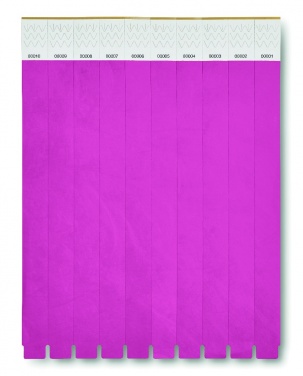 Logo trade advertising products image of: One sheet of 10 wristbands
