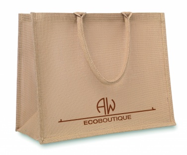 Logo trade promotional giveaways image of: Jute shopping bag