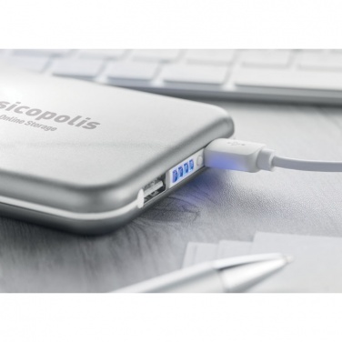 Logo trade advertising products picture of: 4000 mAH solar powerbank