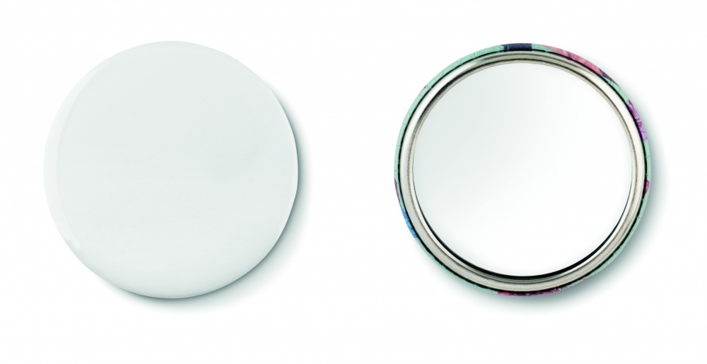 Logo trade corporate gift photo of: Mirror button metal