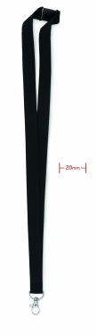 Logotrade promotional items photo of: Lanyard with metal hook 20 mm