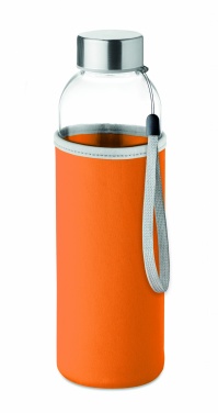 Logo trade advertising products picture of: Glass bottle in pouch 500ml