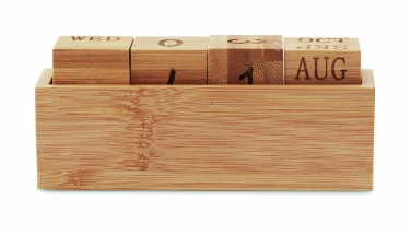 Logotrade promotional gift picture of: Bamboo calendar
