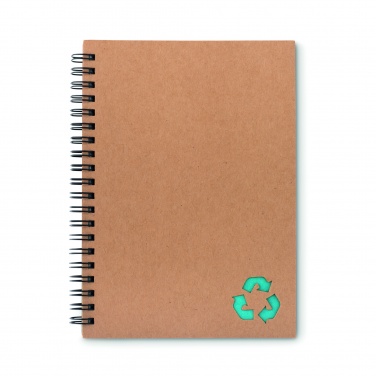 Logo trade promotional giveaways image of: Mineral paper notebook 70 line