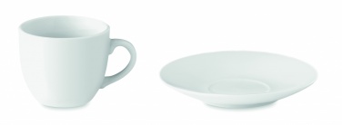 Logo trade promotional gifts picture of: Espresso cup and saucer 80 ml