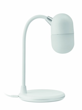 Logo trade promotional merchandise image of: Wireless charging lamp speaker