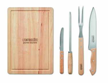 Logotrade promotional product picture of: Set of 4 BBQ Grilling accessori