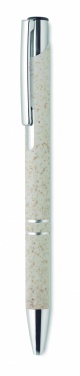 Logo trade business gifts image of: Wheat Straw/ABS push type pen