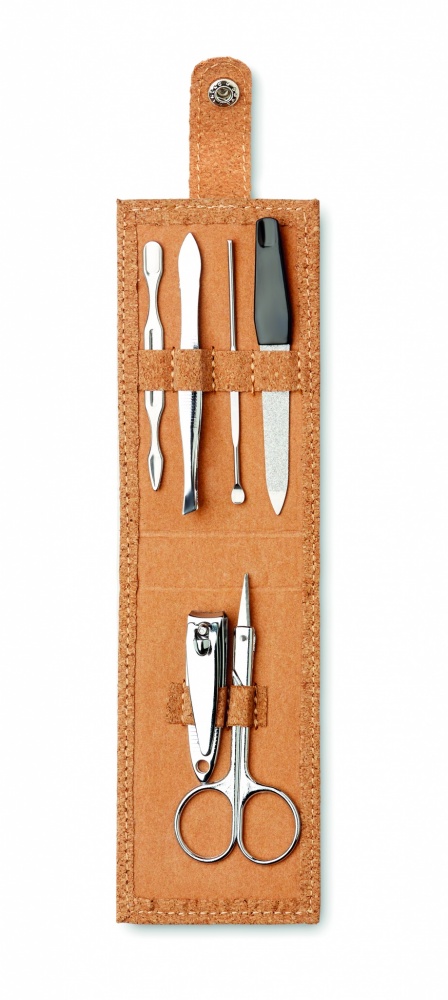 Logotrade corporate gift picture of: Cork 6 piece manicure set