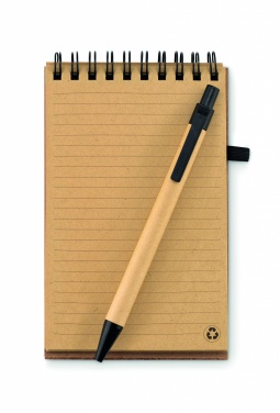 Logo trade advertising product photo of: A6 Cork notepad with pen