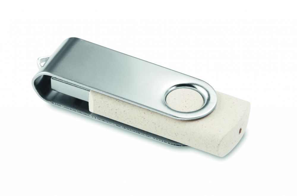 Logo trade promotional merchandise image of: Wheat straw PP 50/50 USB 16GB
